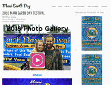 Tablet Screenshot of mauiearthday.org